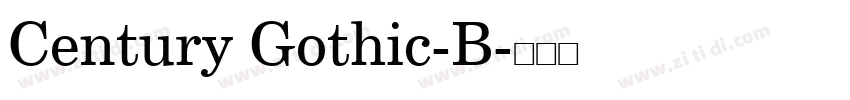 Century Gothic-B字体转换